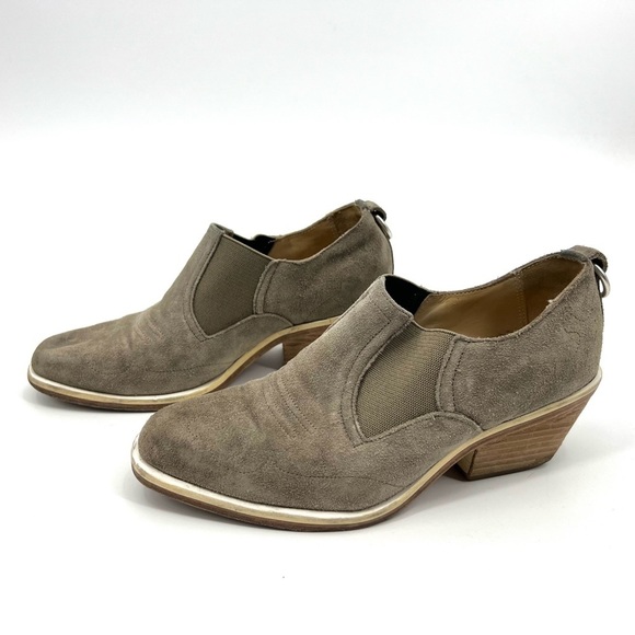 RAG & Bone Finlay Western Ankle Boots Booties Olive Green taupe size 36 - Picture 3 of 9